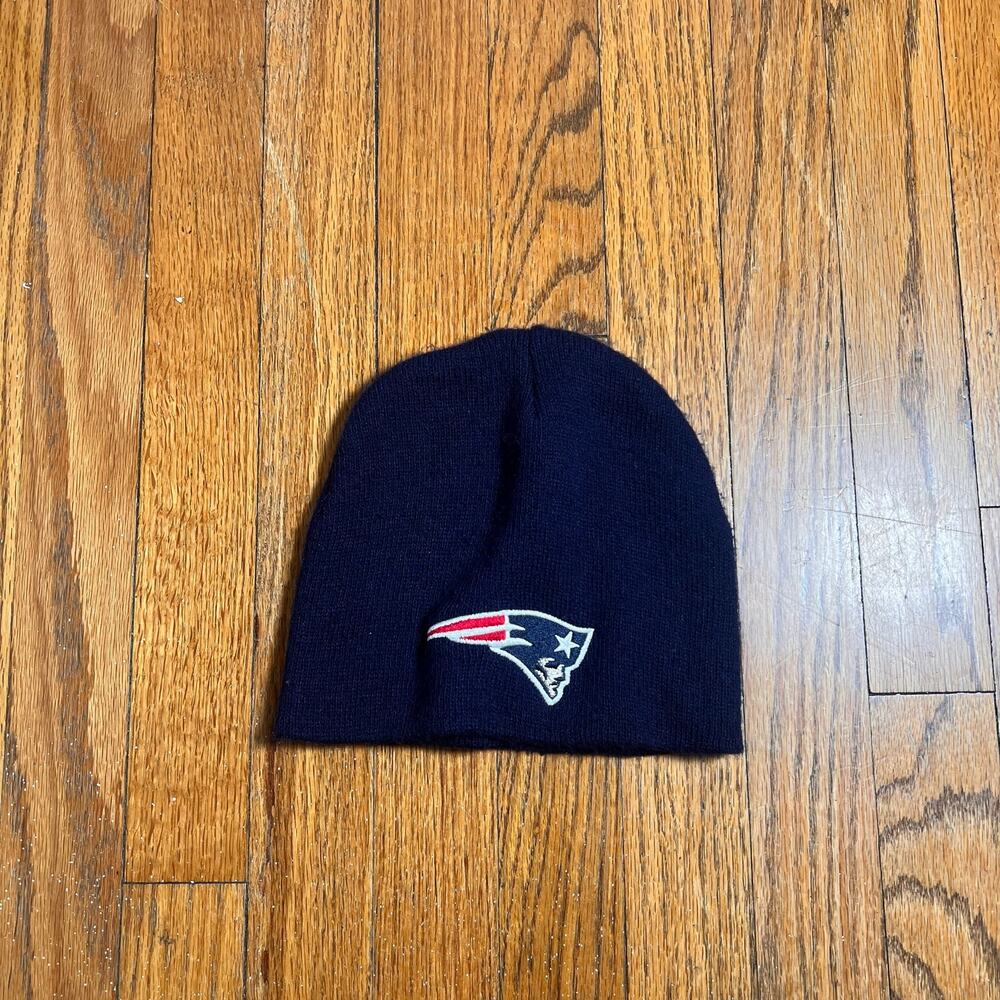 New England Patriots Embroidered Knit Beanie Navy OS